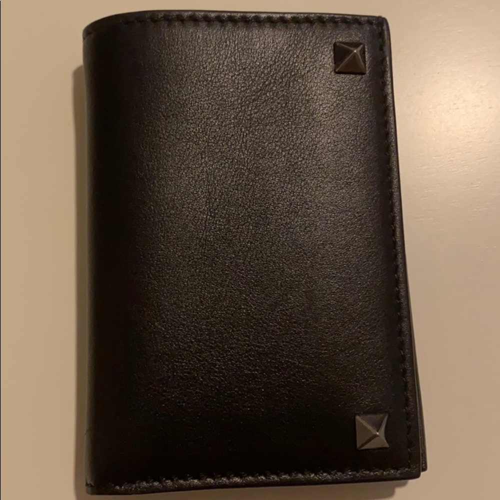 Valentino rock stud card case.